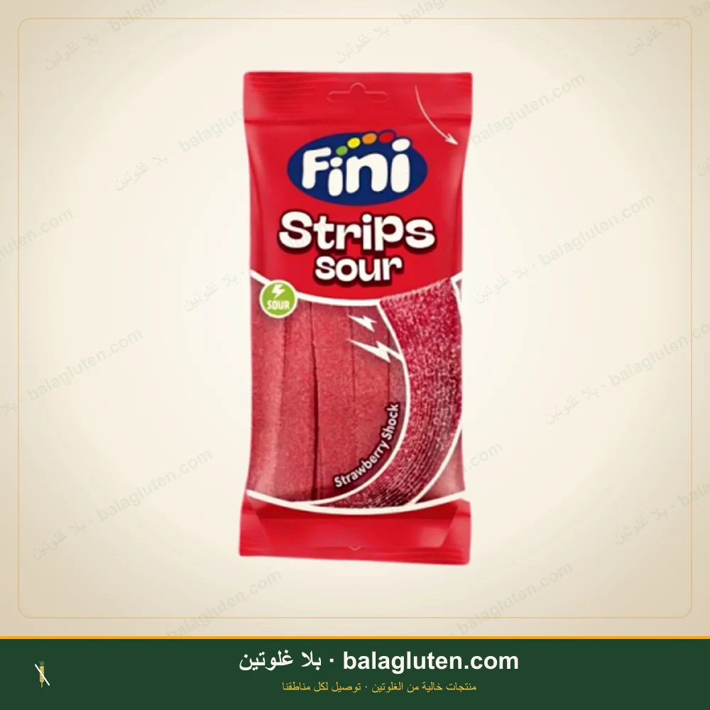 حلوى جيلي حامضة بنكهة الفراولة - fini خالٍ من الغلوتين — بلا غلوتين