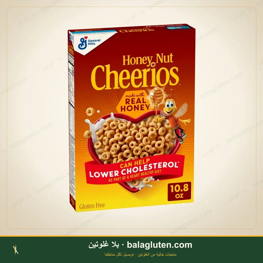 حبوب إفطار بنكهة المكسرات والعسل - Honey Nut Cheerios — بلا غلوتين