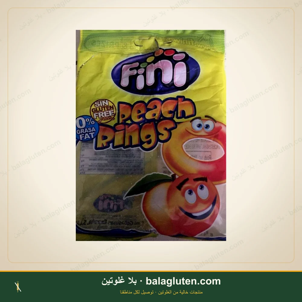 حلوى جيلي مسكرة بنكهة الخوخ (Fini) خالٍ من الغلوتين — بلا غلوتين