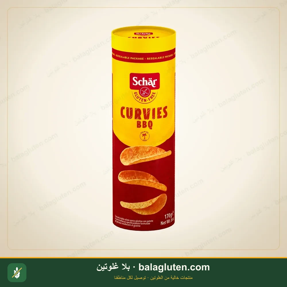 Curvix - مثل Pringles بنكهة باربيكيو (Shar) — بلا غلوتين