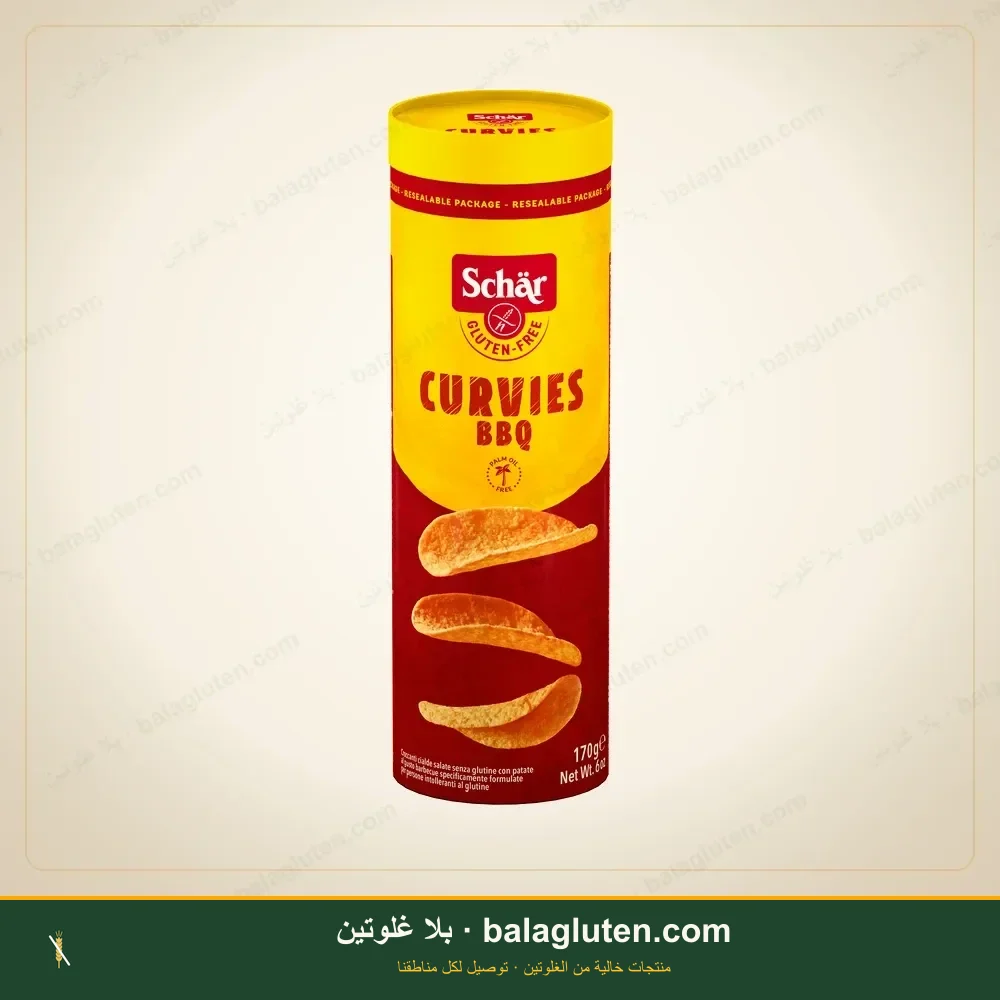Curvix - مثل Pringles بنكهة باربيكيو (Shar) — بلا غلوتين