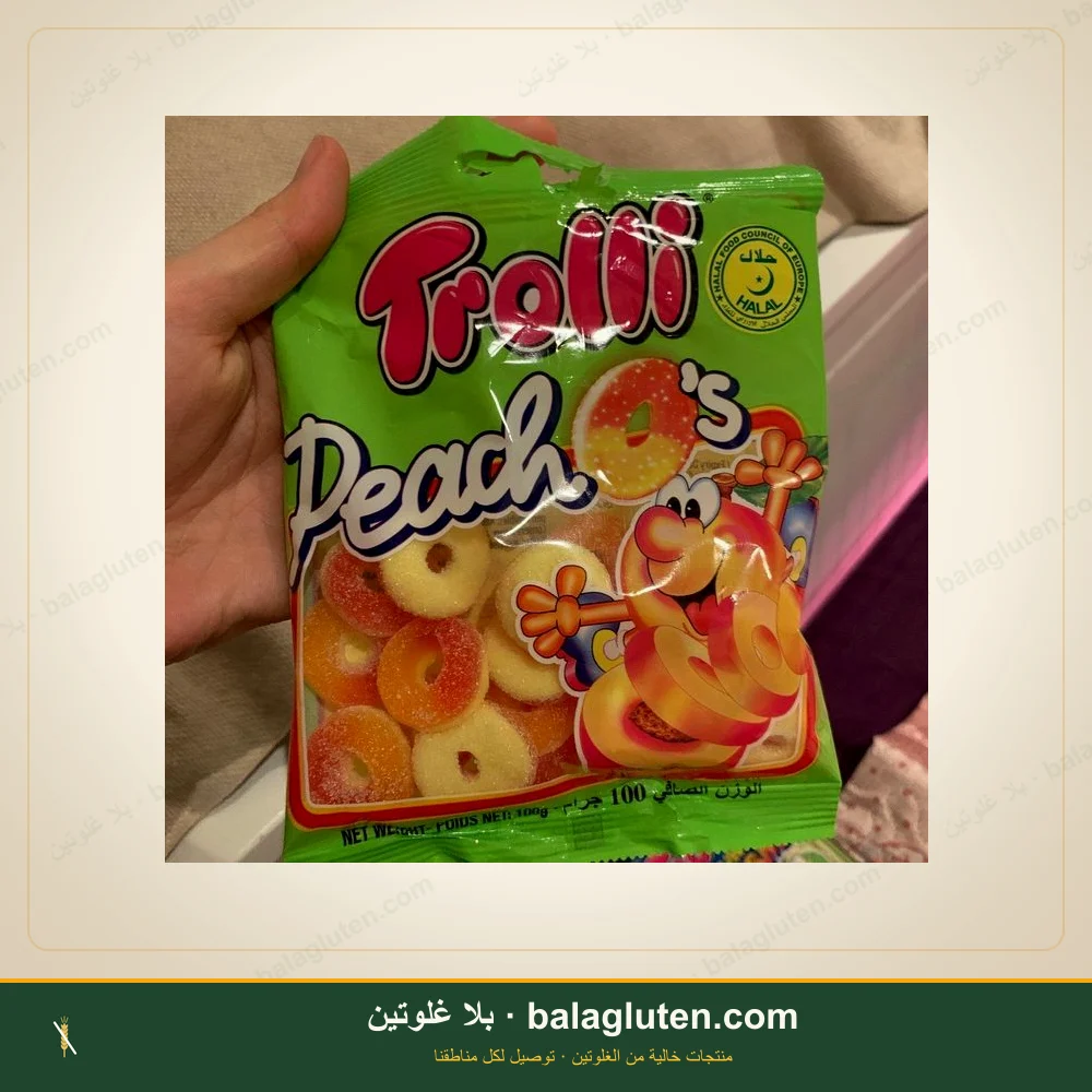 حلوى غمي بنكهة الخوخ - Trolli — بلا غلوتين